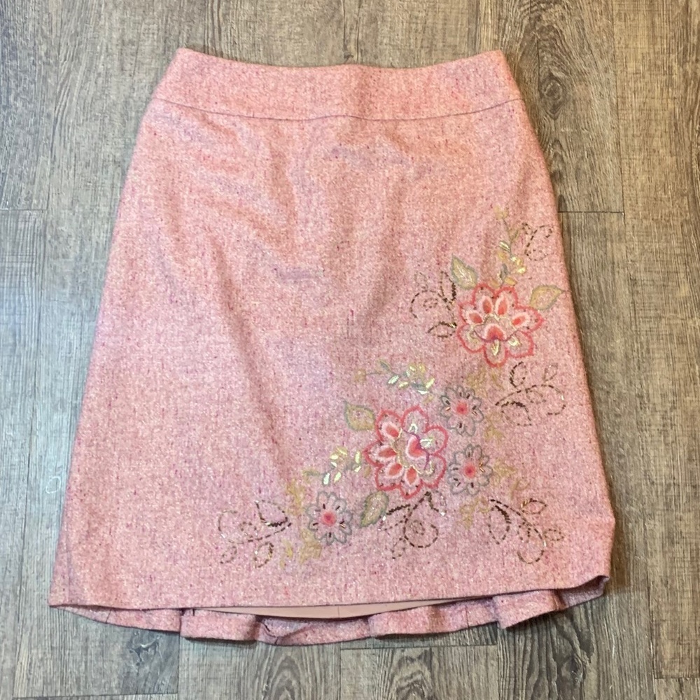 Classiques Entier Metallic Tweed Pencil Skirt